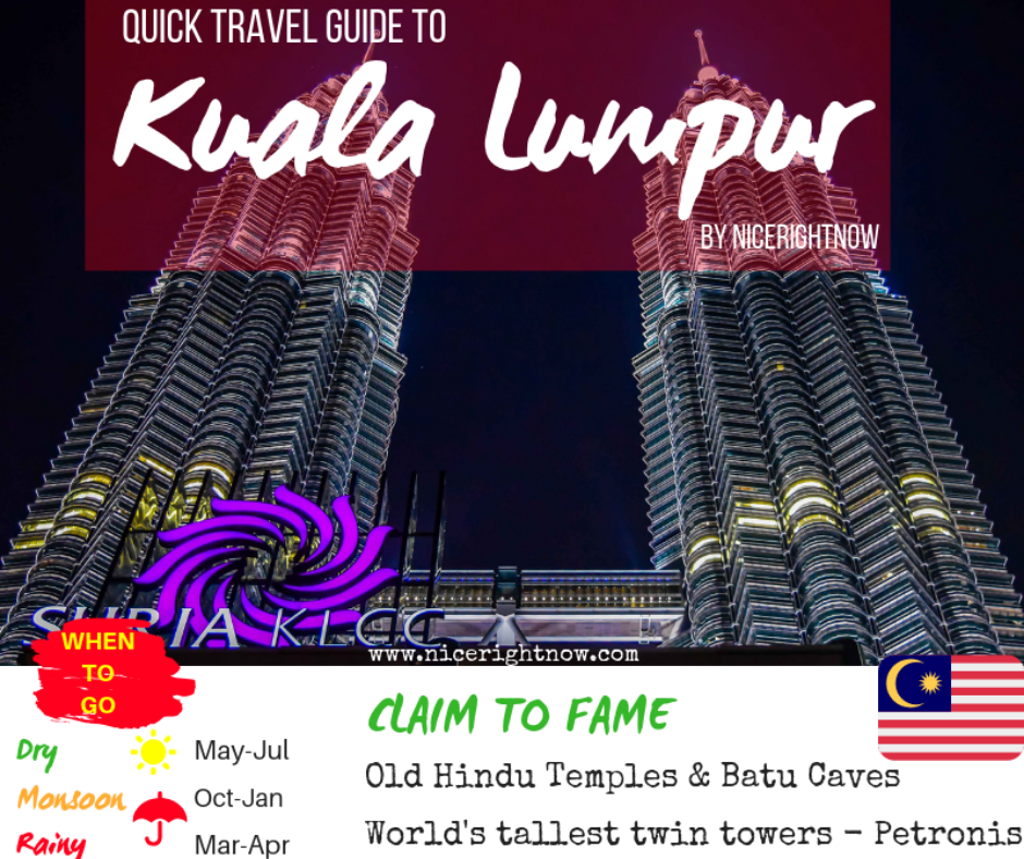 Quick Travel Guide to Kuala Lumpur  NiceRightNow